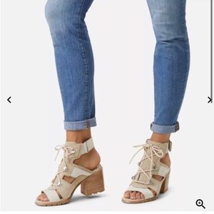 Sorel Nadia Lace Heel Sandal